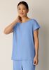Organic Cotton Interlock Jewel Neck Sleep Tee