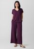 Organic Cotton Lofty Gauze V-Neck Square Top