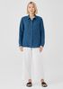 Cotton Blend Ponte Wide-Leg Pant
