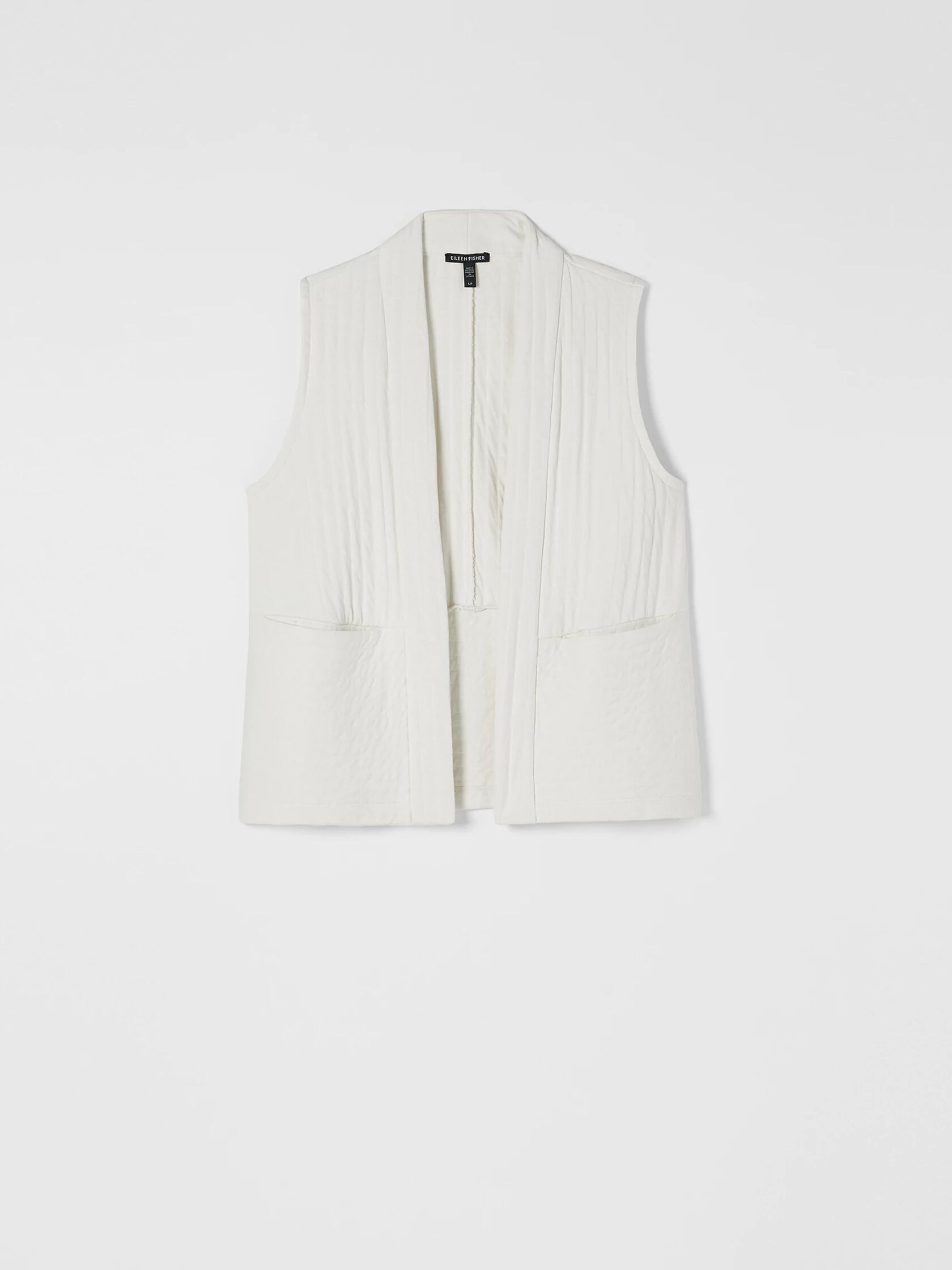 Organic Cotton Channels High Collar Vest