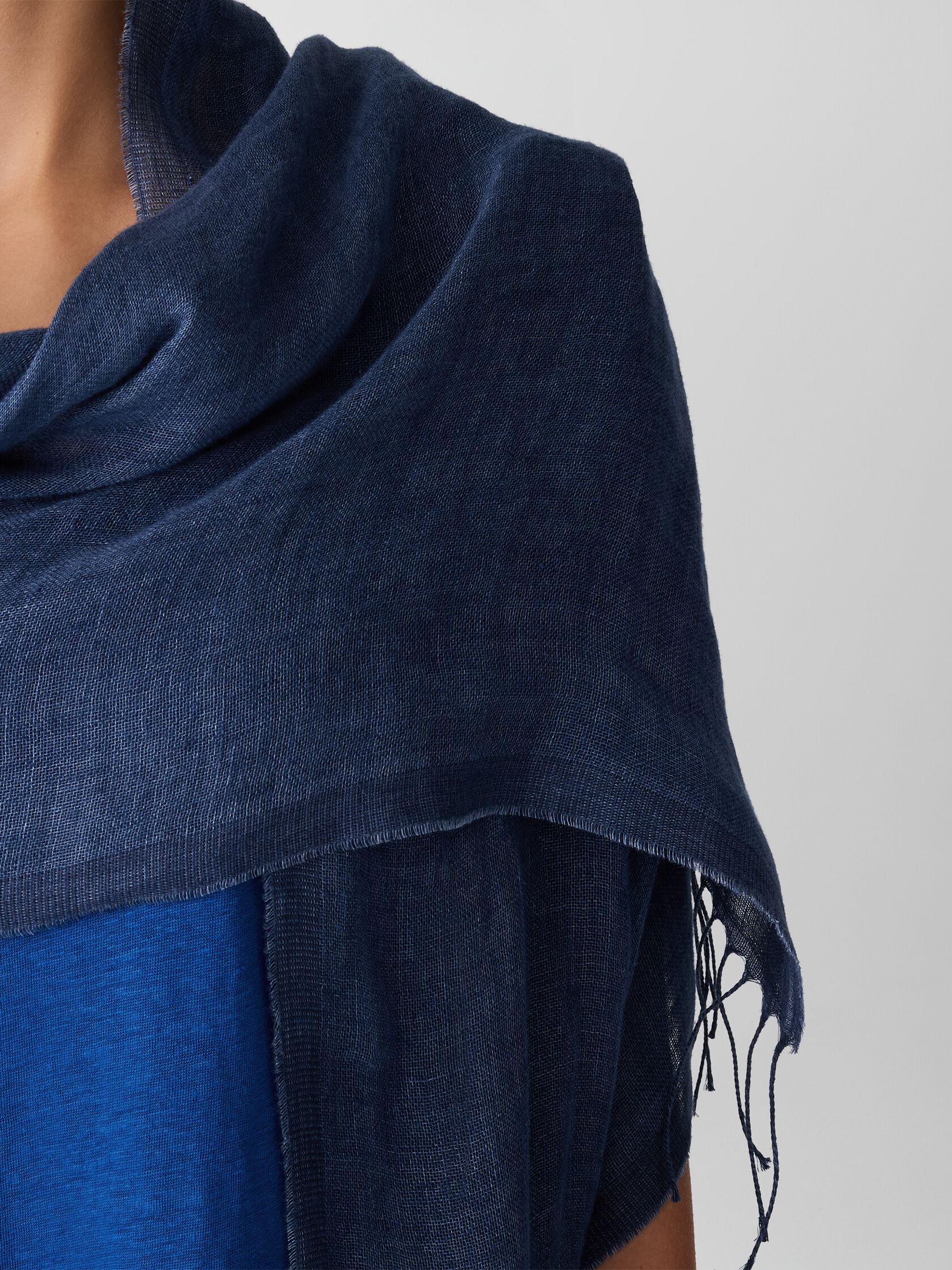 Organic Linen Doubleweave Scarf