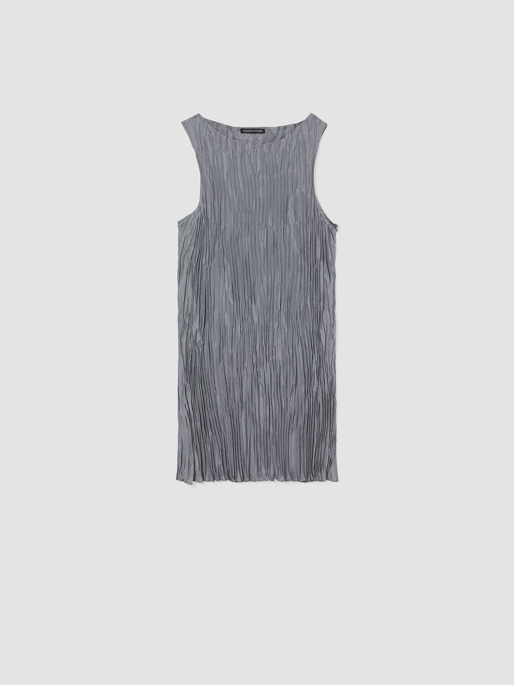 Crushed Silk Long Tank | EILEEN FISHER