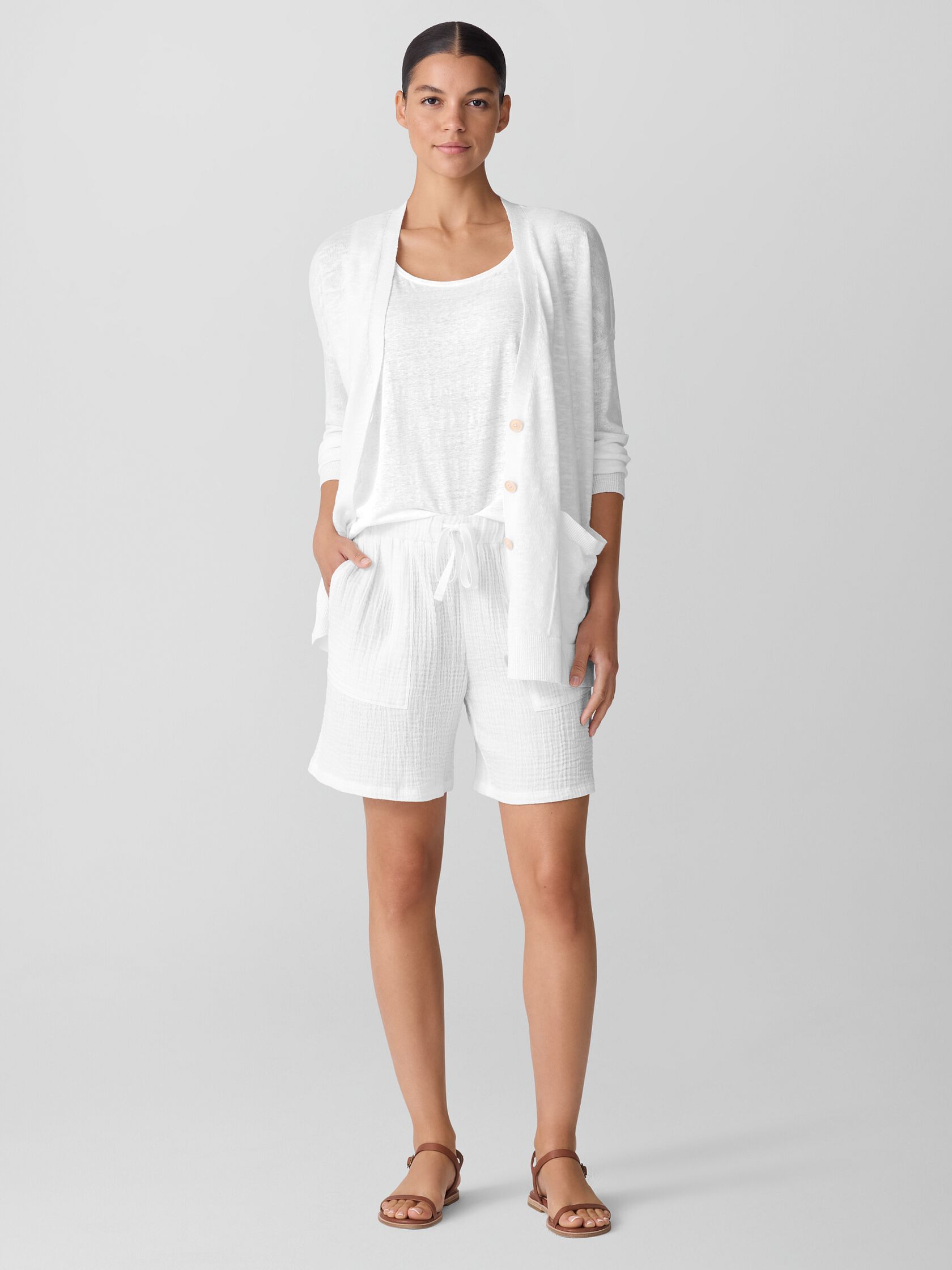 Organic Cotton Lofty Gauze Walking Shorts