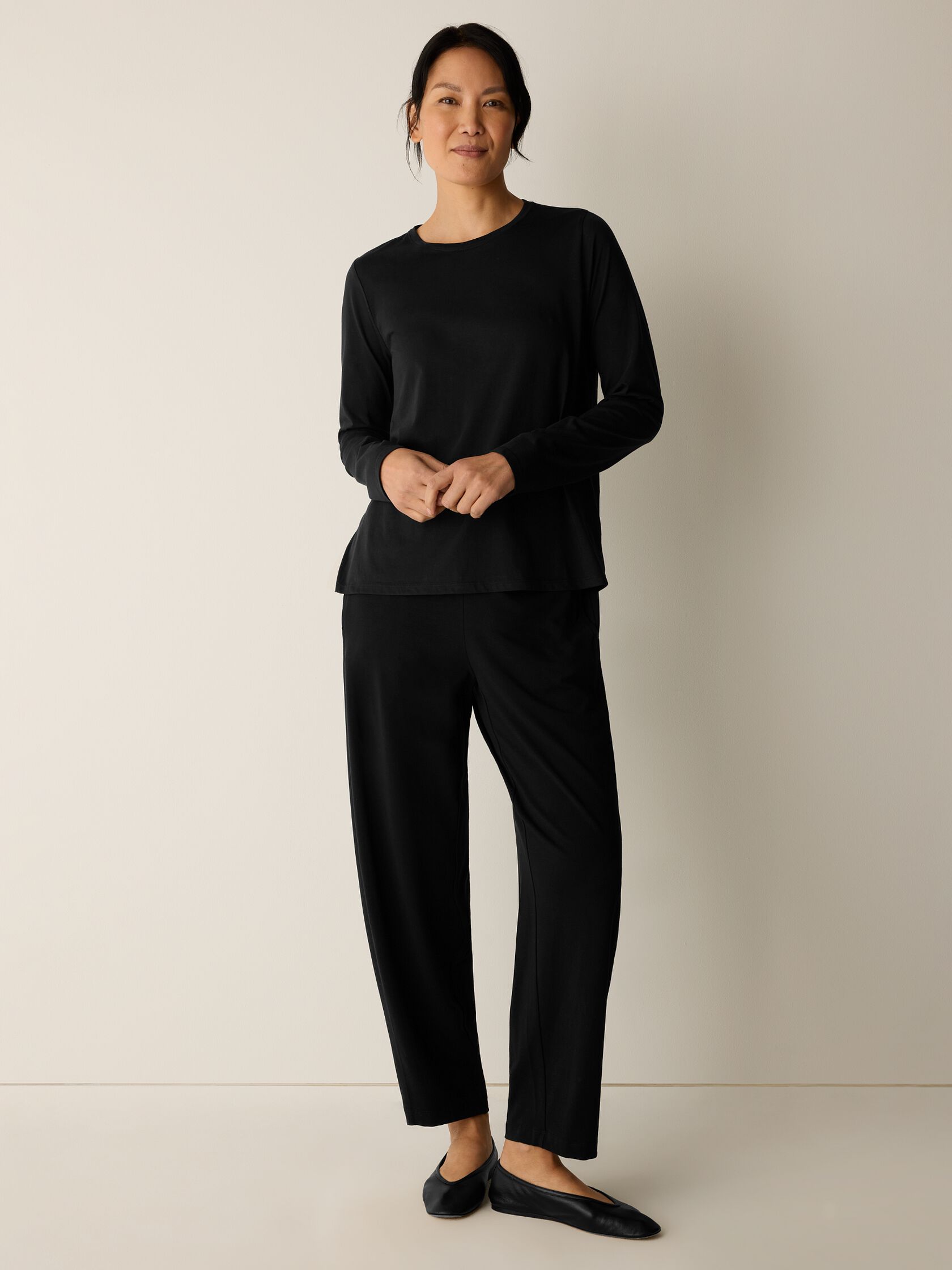 Organic Pima Cotton Jersey Long-Sleeve Tee