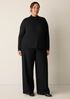 Stretch Silk Jersey Turtleneck Top
