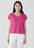 Organic Linen Jersey V-Neck Tee