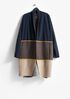 Resewn Wool and Alpaca Three-Tiered Coat