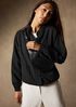 Cotton Blend Stripe Stitch Flight Jacket