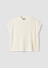 Organic Linen Cotton Mock Neck Top