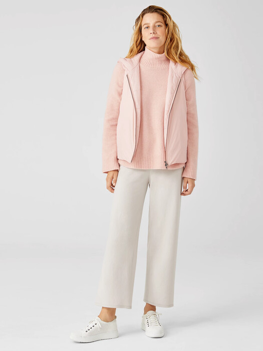 Eggshell Recycled Nylon Hooded Vest