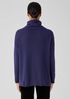Cotton and Recycled Cashmere Turtleneck Long Top