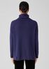 Cotton and Recycled Cashmere Turtleneck Long Top