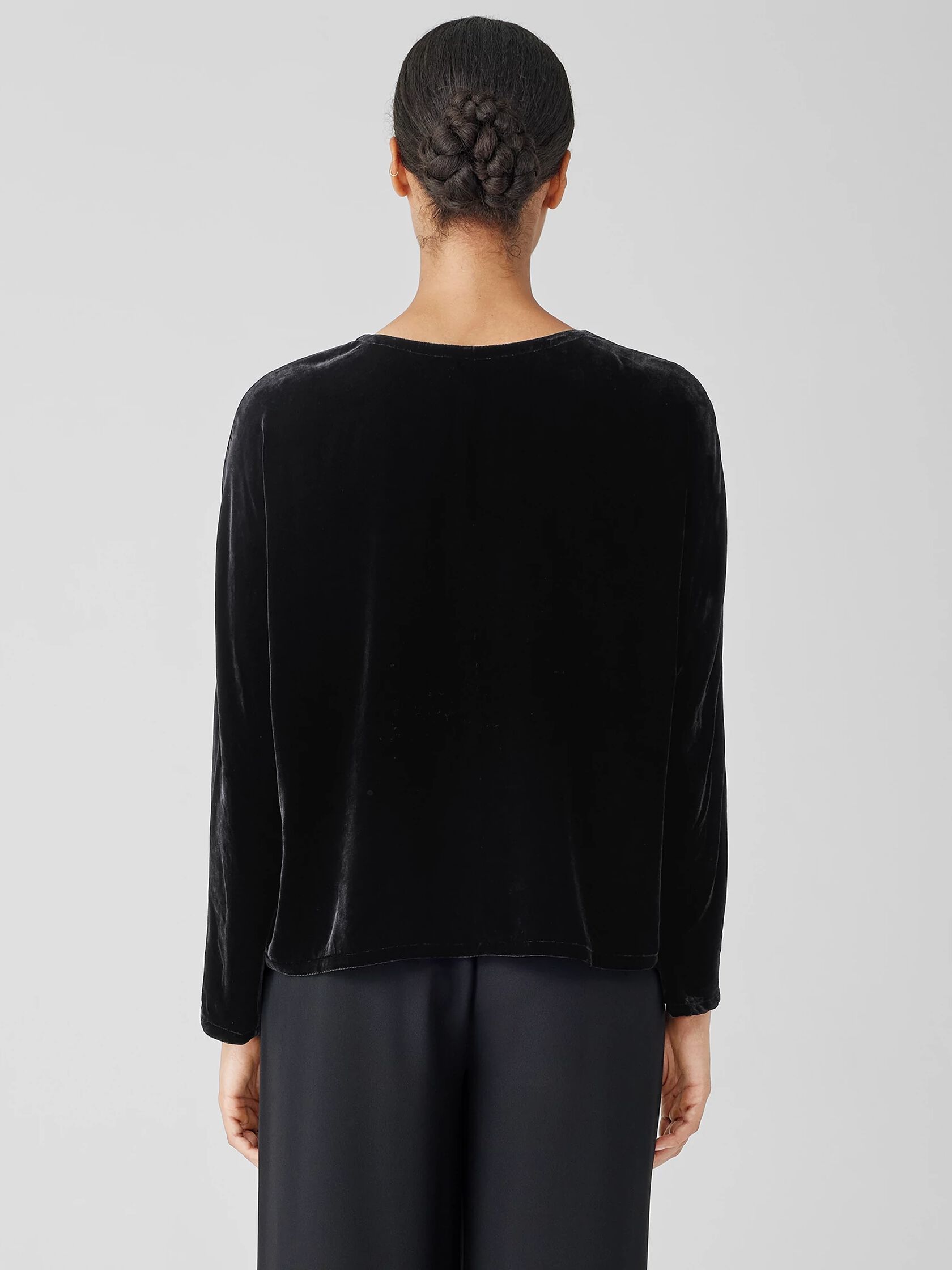 Velvet V-Neck Top