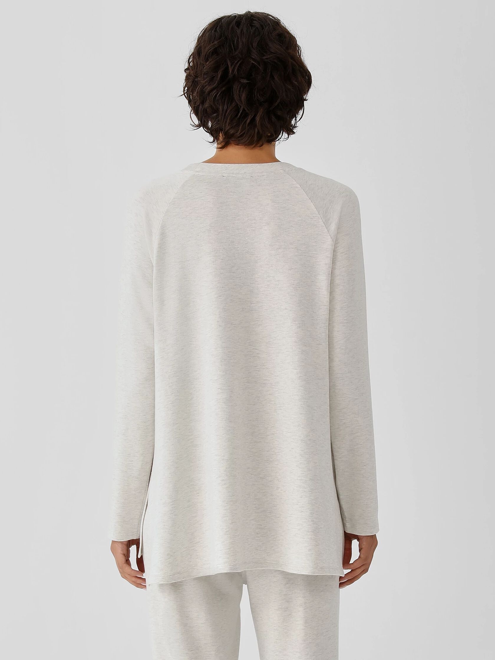 Cozy Brushed Terry Raglan-Sleeve Top