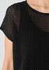 Organic Cotton Cord Sheen Jewel Neck Top