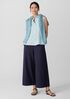 Washed Organic Cotton Poplin Sleeveless Shirt