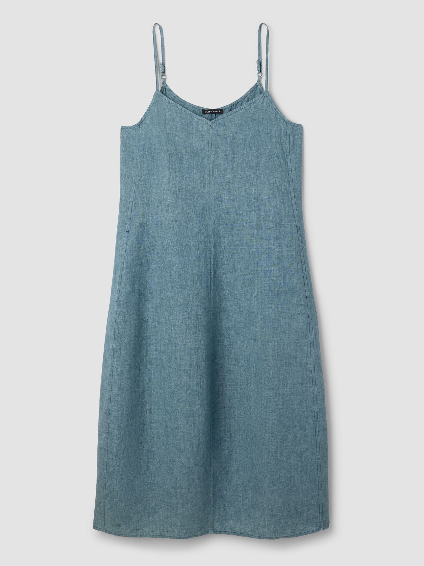 Washed Organic Linen D&eacute;lav&eacute; Lantern Dress