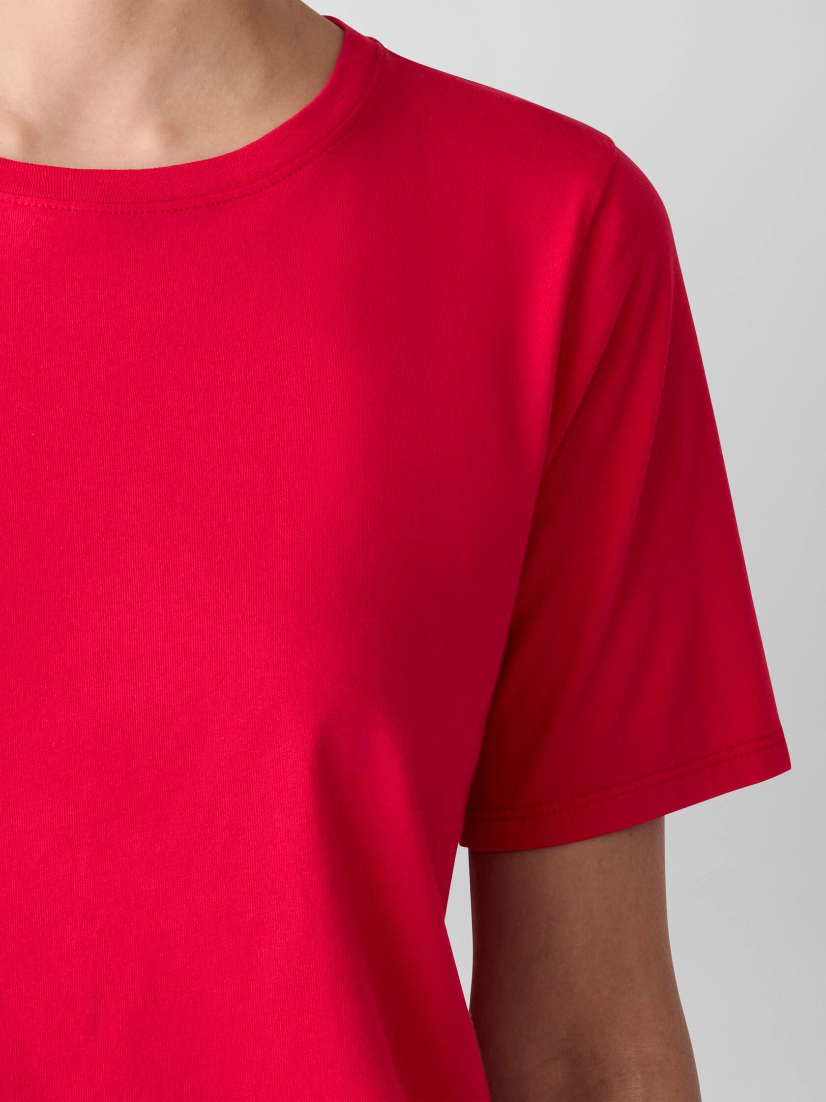 Organic Pima Cotton Jersey Round Neck Tee