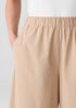 Washed Organic Cotton Poplin Wide-Leg Pant