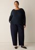 Bubble Jacquard Round Neck Top