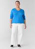 Peruvian Cotton Blend V-Neck Top