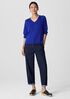 Peruvian Cotton Blend V-Neck Top