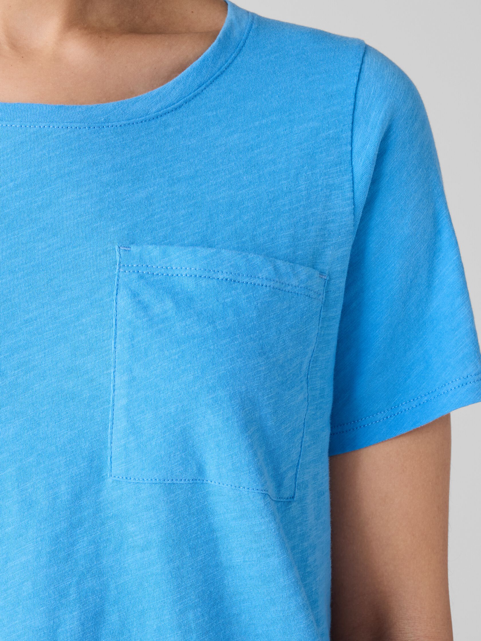 Organic Cotton Slubby Jersey Pocket Tee