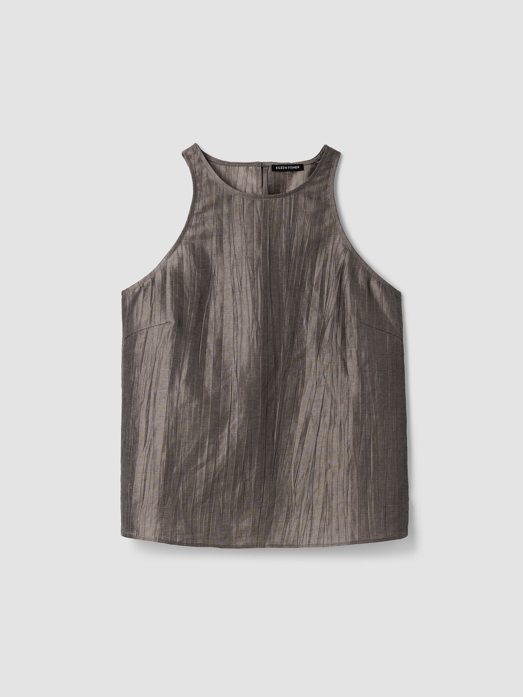 Linen Sheen Halter Neck Top