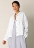 Slubby Organic Cotton Linen Classic Collar Jacket