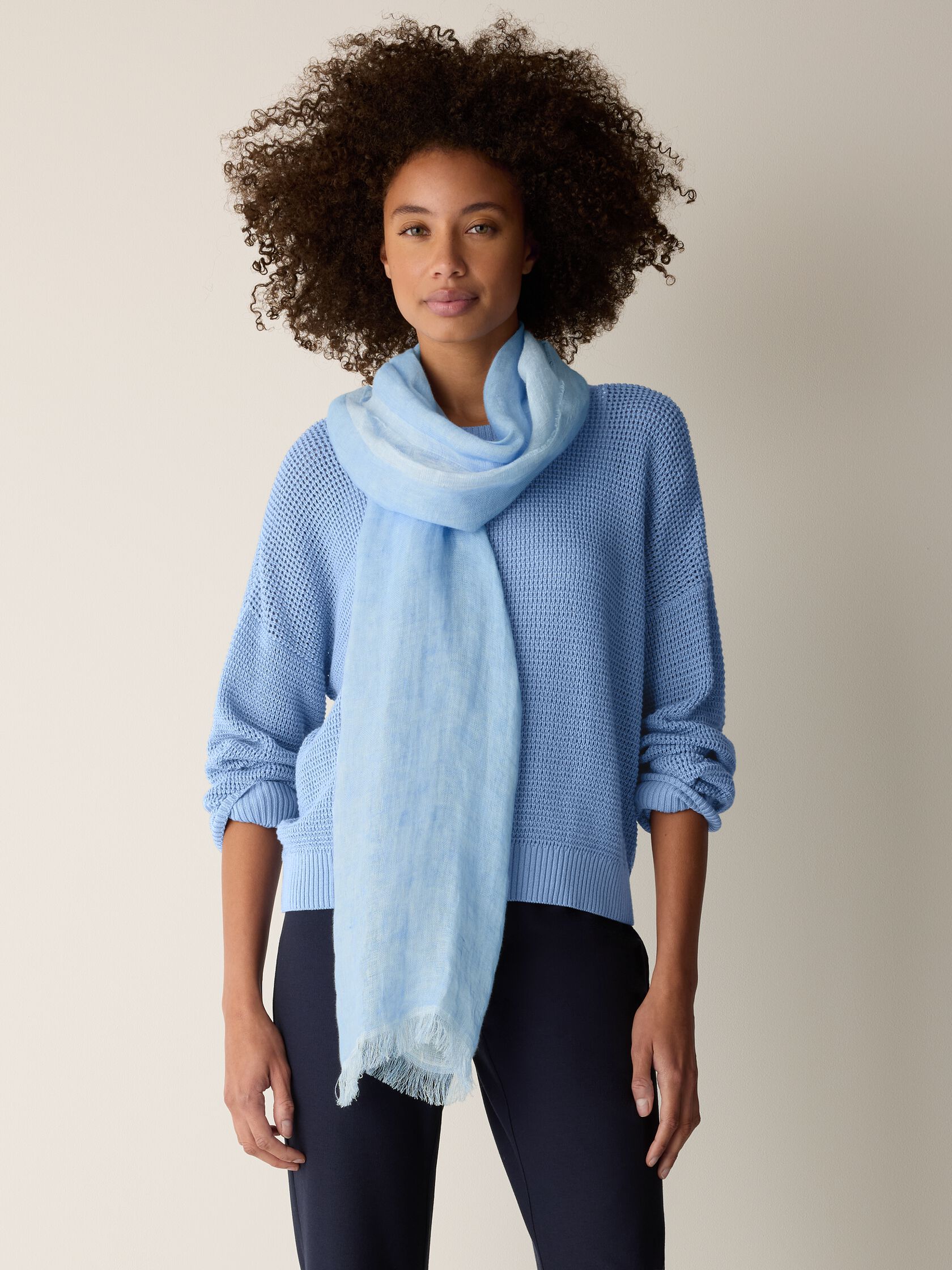 Linen Doubleweave Scarf