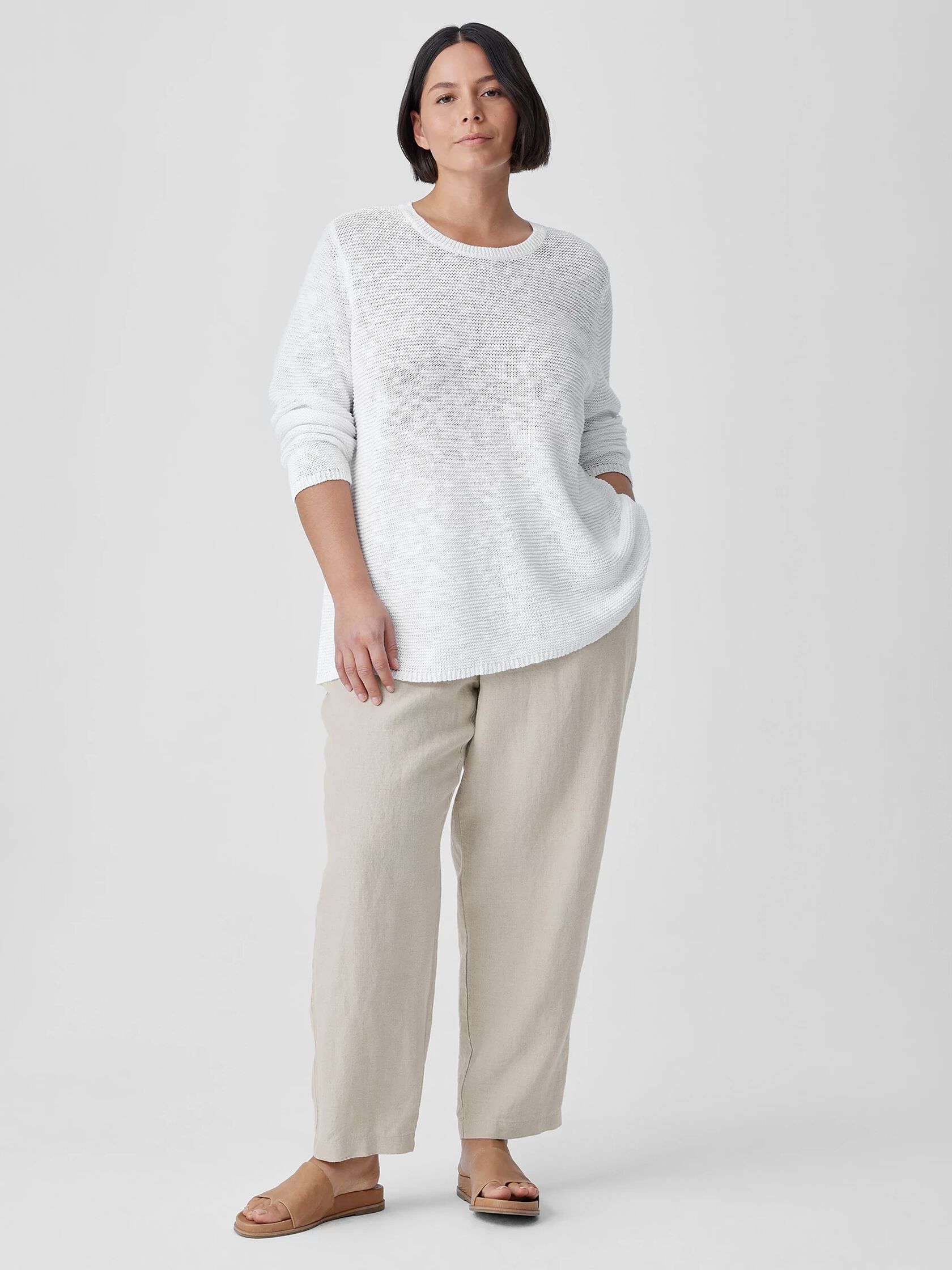 Organic Linen Tapered Pant