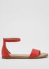 Razz Tumbled Leather Ankle-Strap Sandal