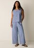 Organic Cotton Pucker Check Vest