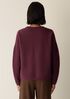 Fine Felted Wool Crew Neck Top in Regenerative Wool
