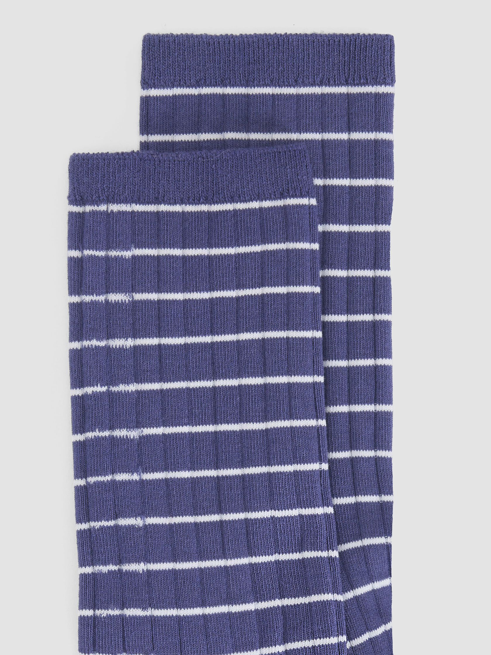Striped Rib Trouser Sock