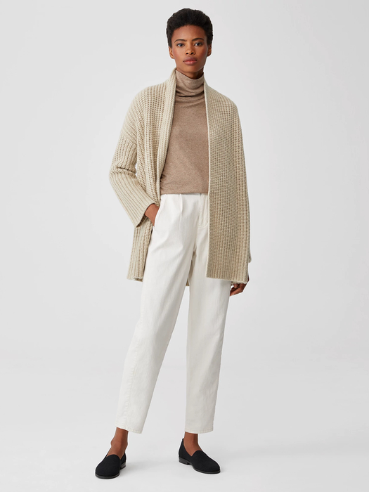 Lofty Recycled Cashmere Cardigan | EILEEN FISHER