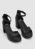 Nava Tumbled Leather Platform Sandal