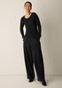 Bubble Jacquard Round Neck Top
