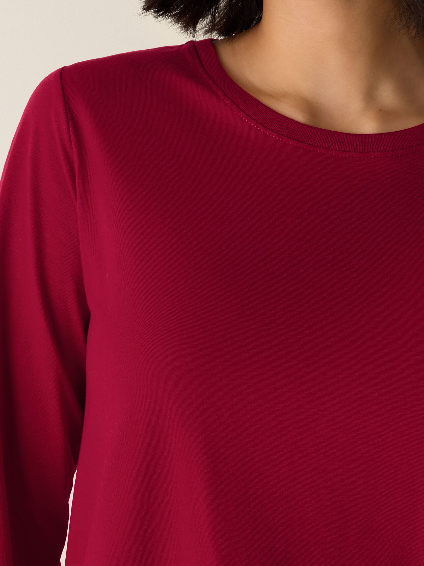 Organic Pima Cotton Jersey Long-Sleeve Tee