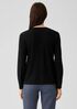 Stretch Silk Jersey Crew Neck Top