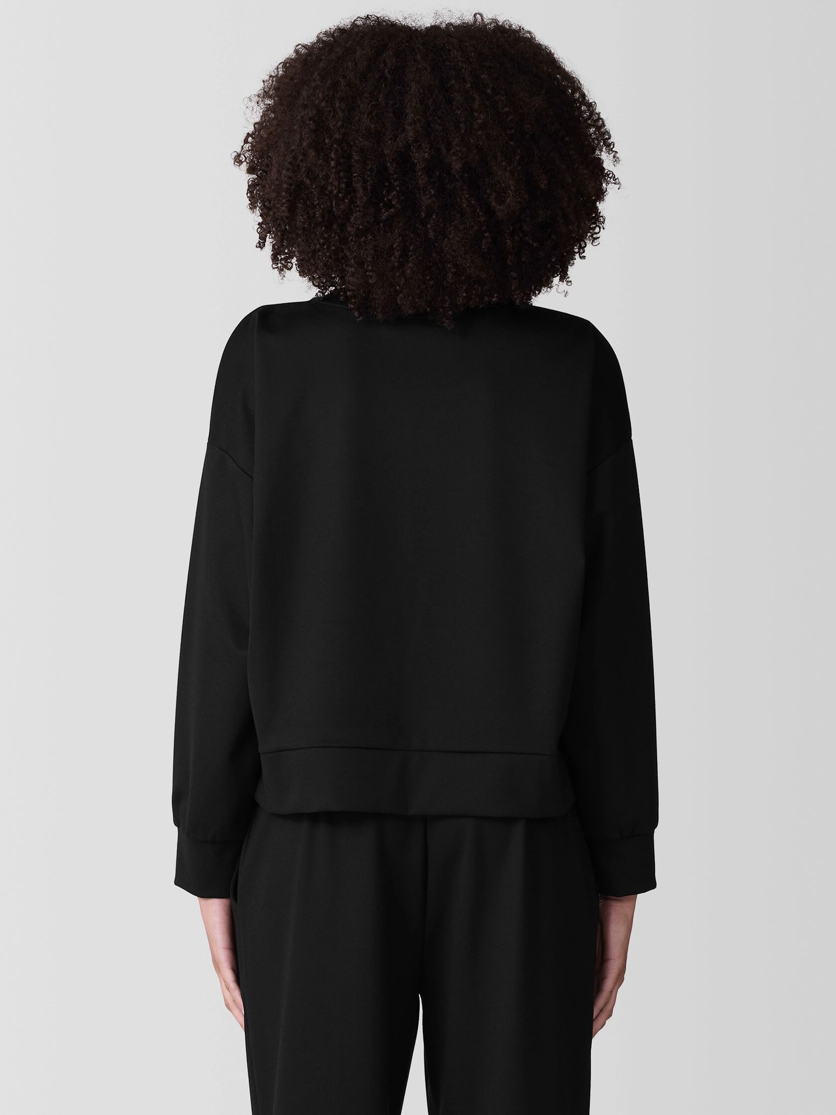 Lightweight Ponte Round Neck Top