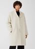 Sheared Suri Alpaca Stand Collar Coat