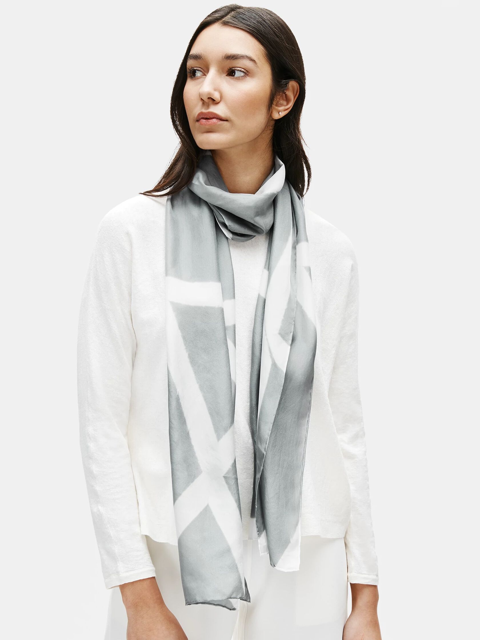 Silk Shibori Intersections Scarf