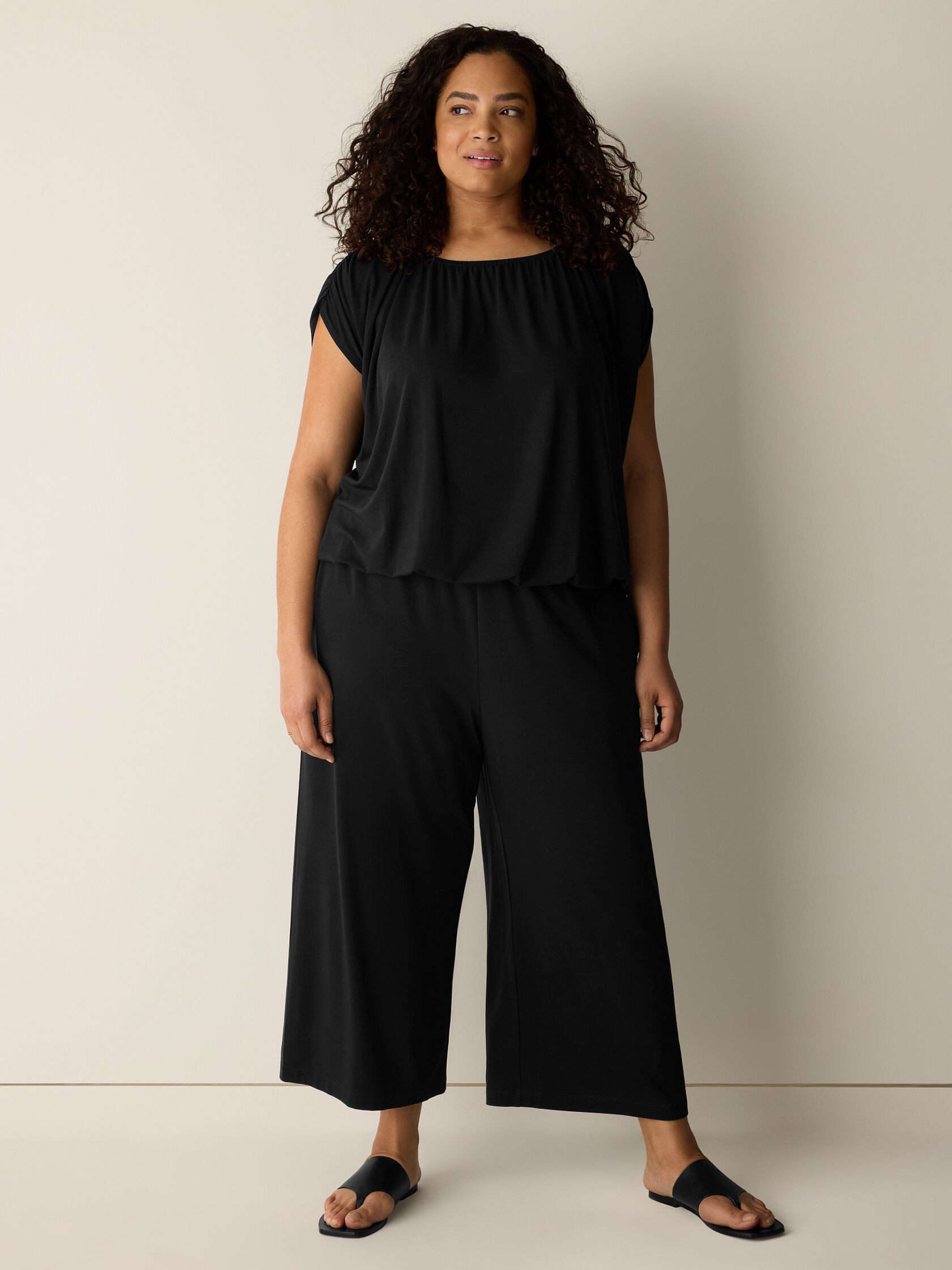 Stretch Jersey Knit Culotte
