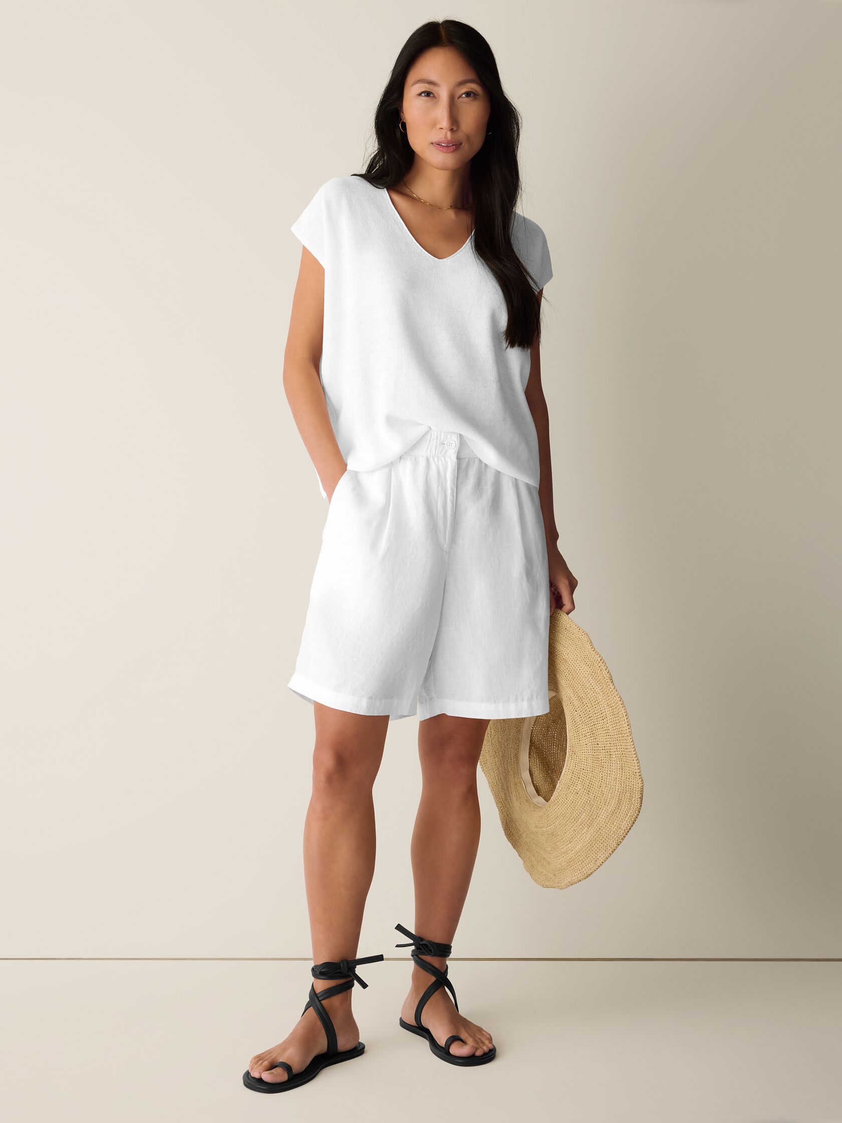 Organic Linen Shorts