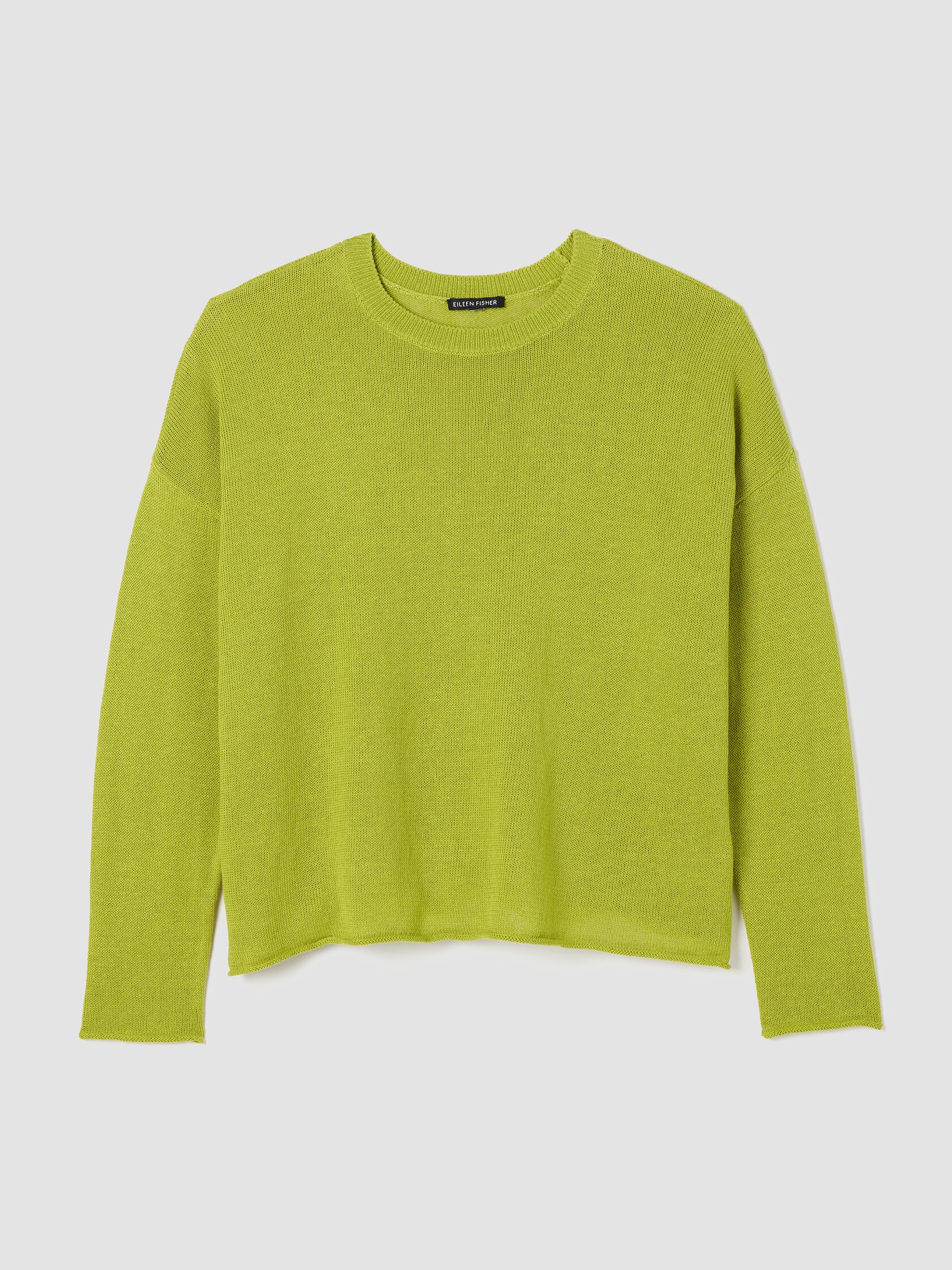 Organic Linen Cotton Cord Crew Neck Top