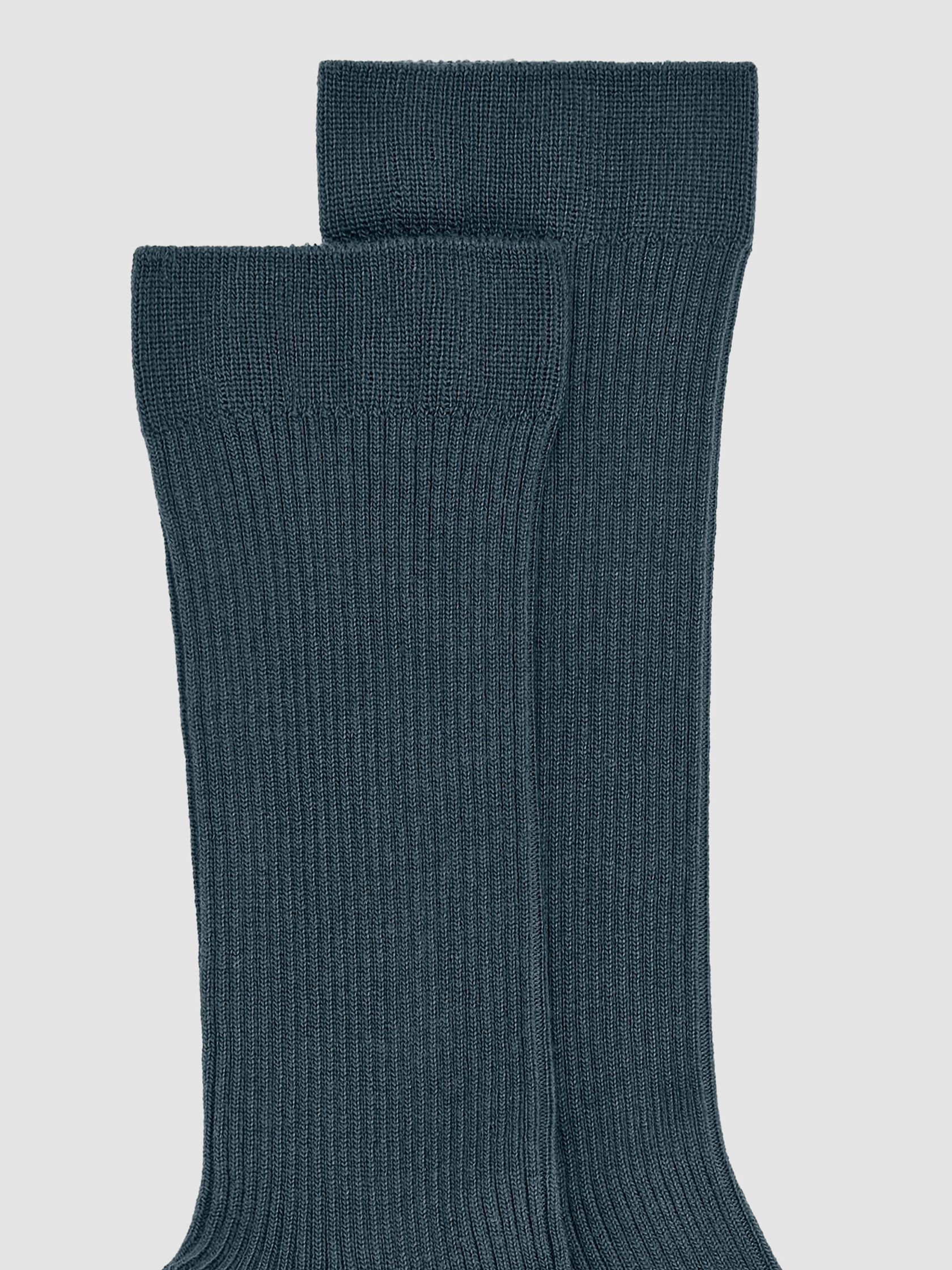 Ribbed Knit Trouser Sock