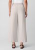 Washed Organic Cotton Poplin Wide-Leg Pant