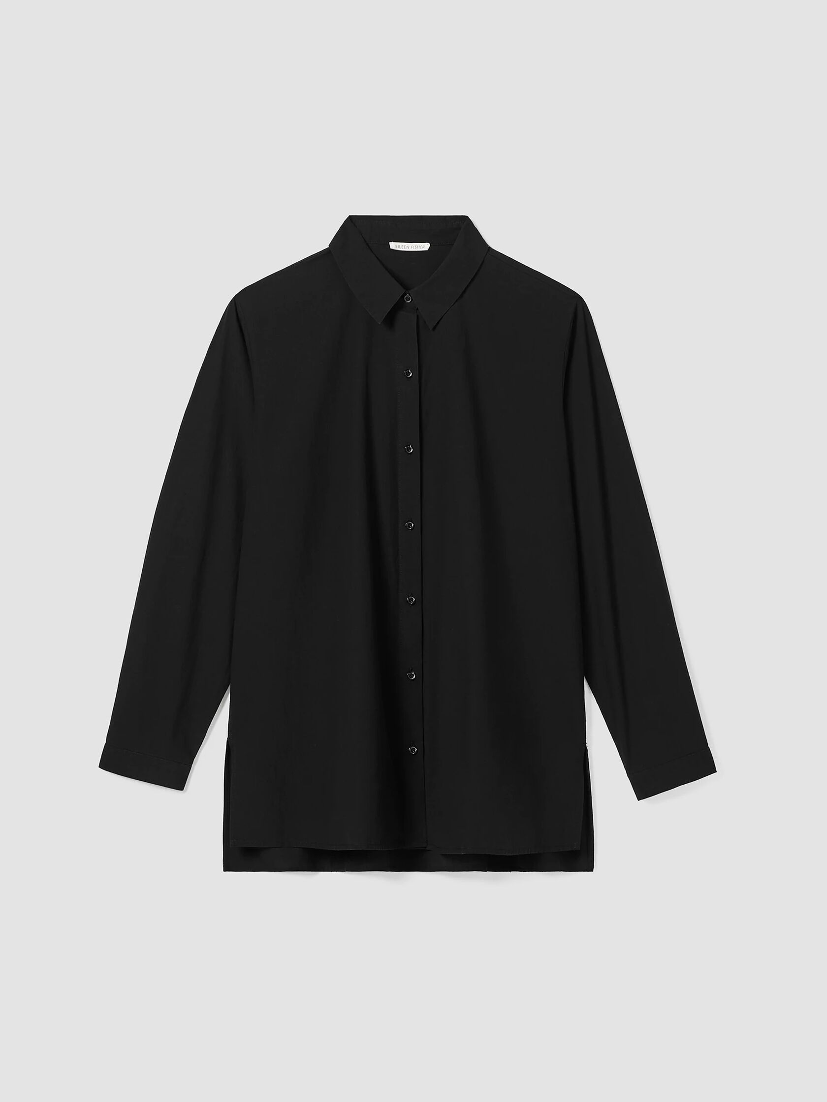 Washed Organic Cotton Poplin Classic Collar Shirt