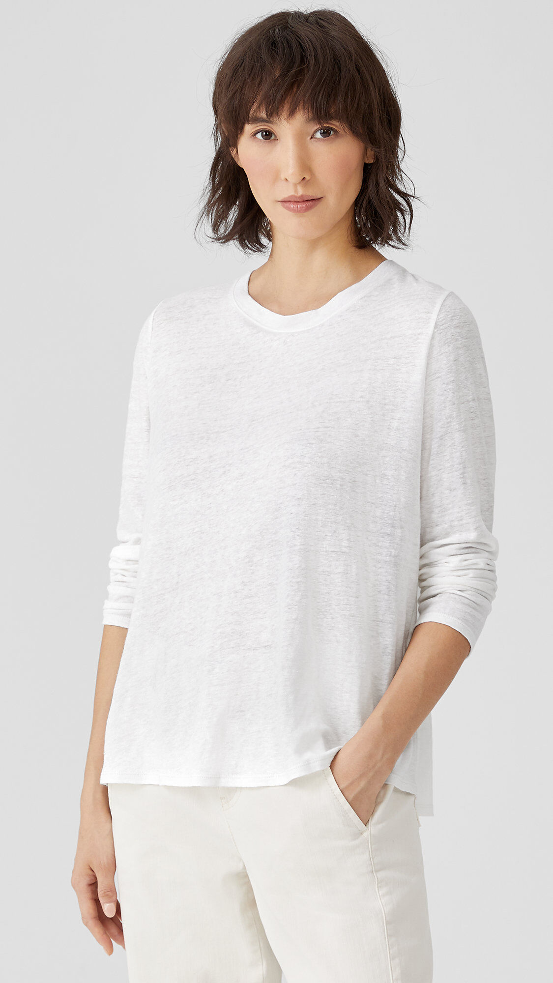 Eileen fisher hotsell organic linen sweater
